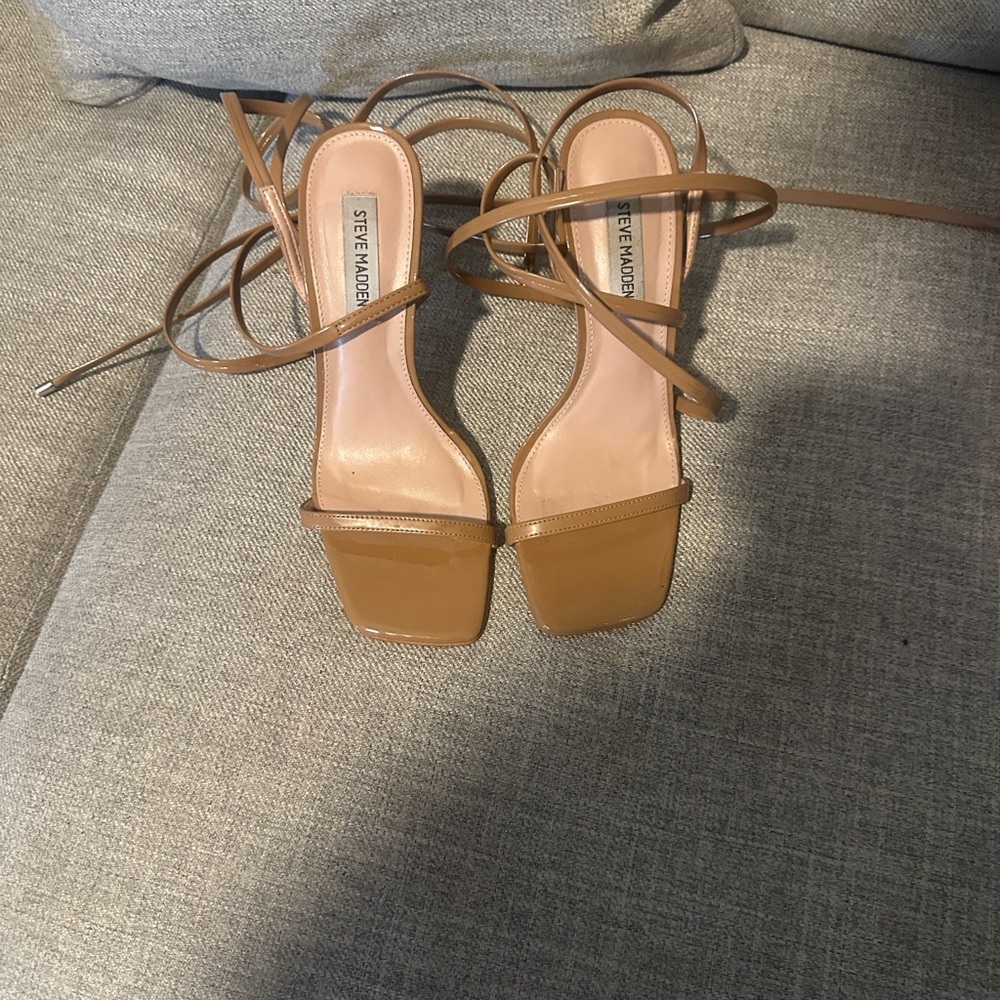Steve Madden Brown Strappy Heels